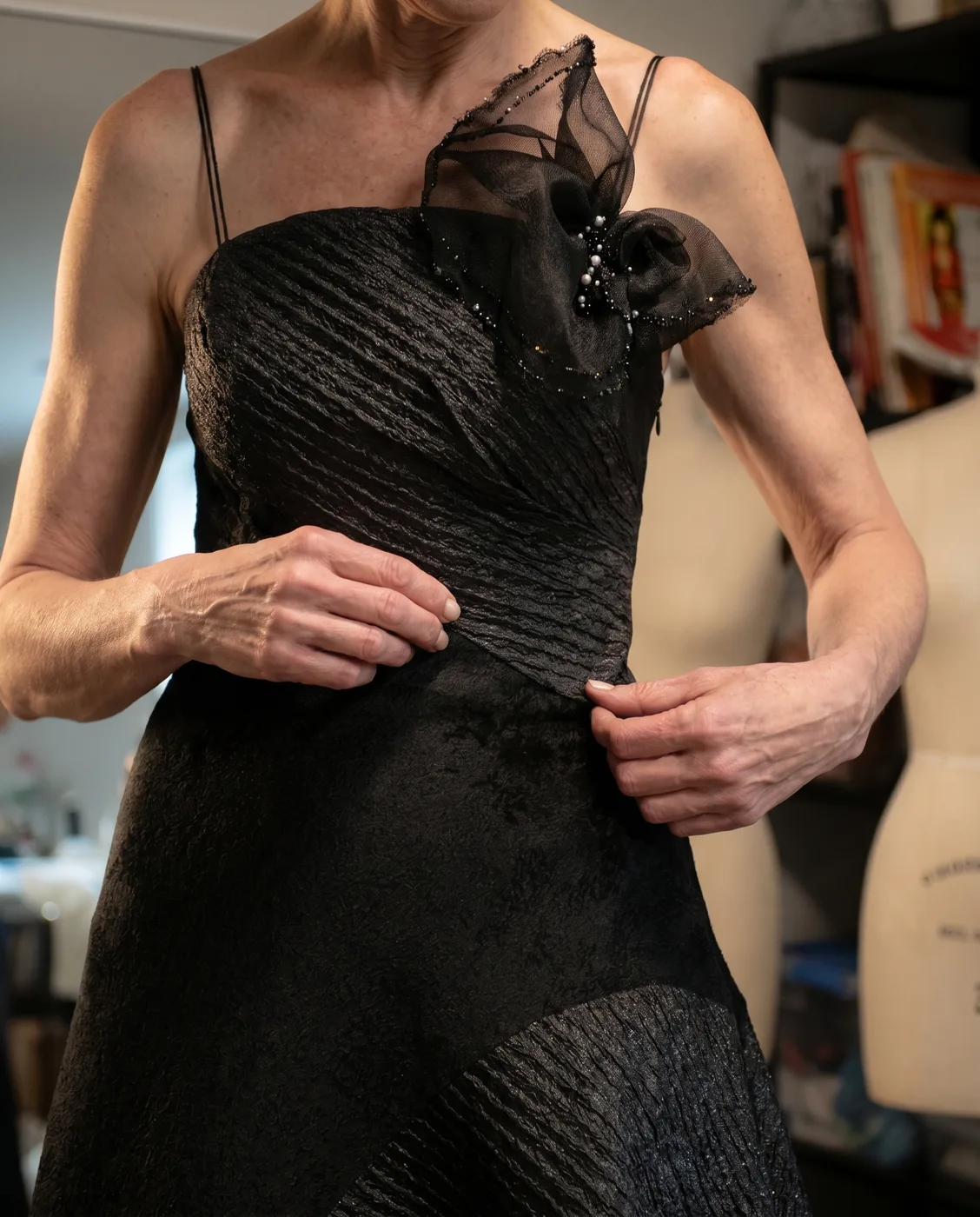 Organza at the Shoulder