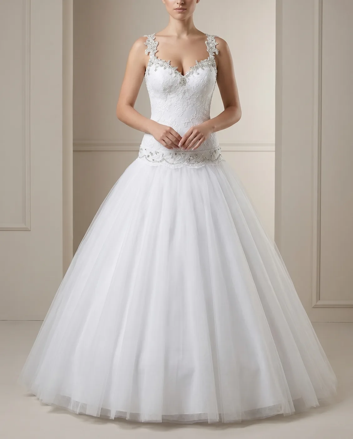 Crystal Lace Strapless Mermaid