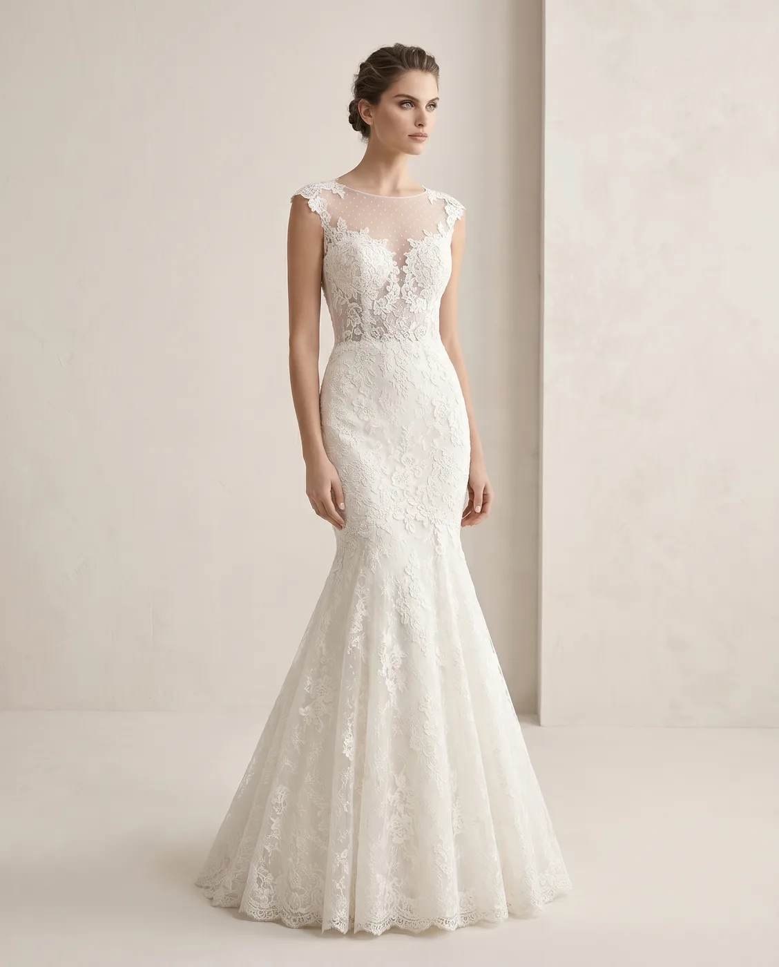 Allover Lace Illusion Mermaid