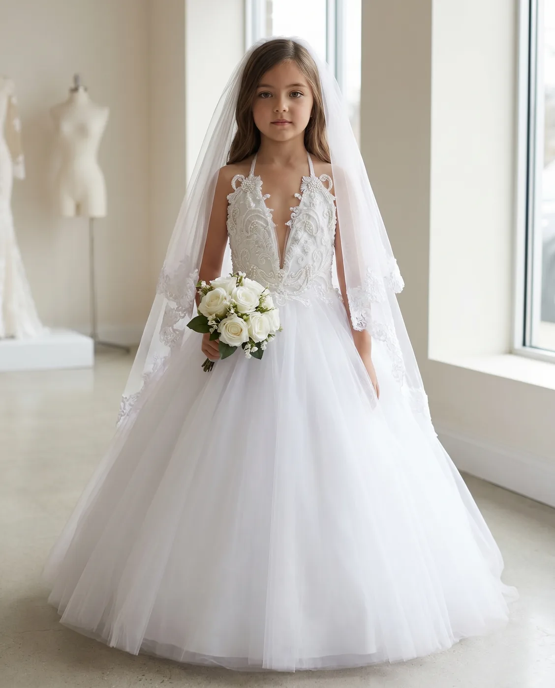 Petite Tulle Ball Gown