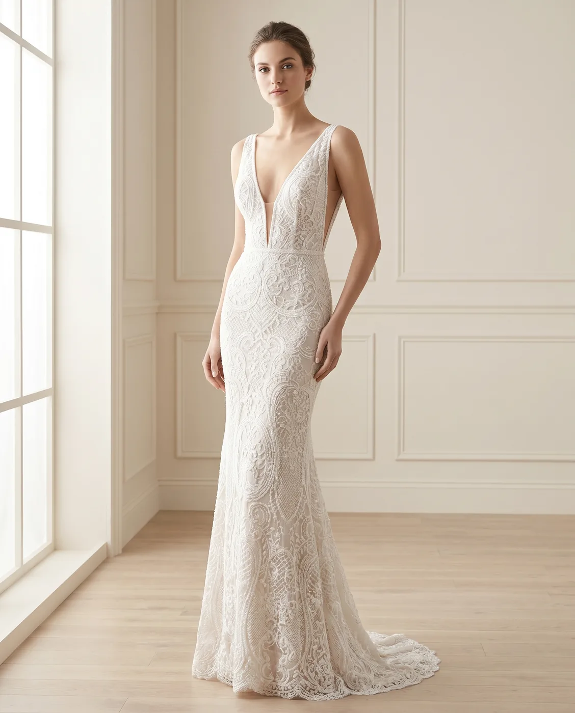 Open-Back Lace Mermaid
