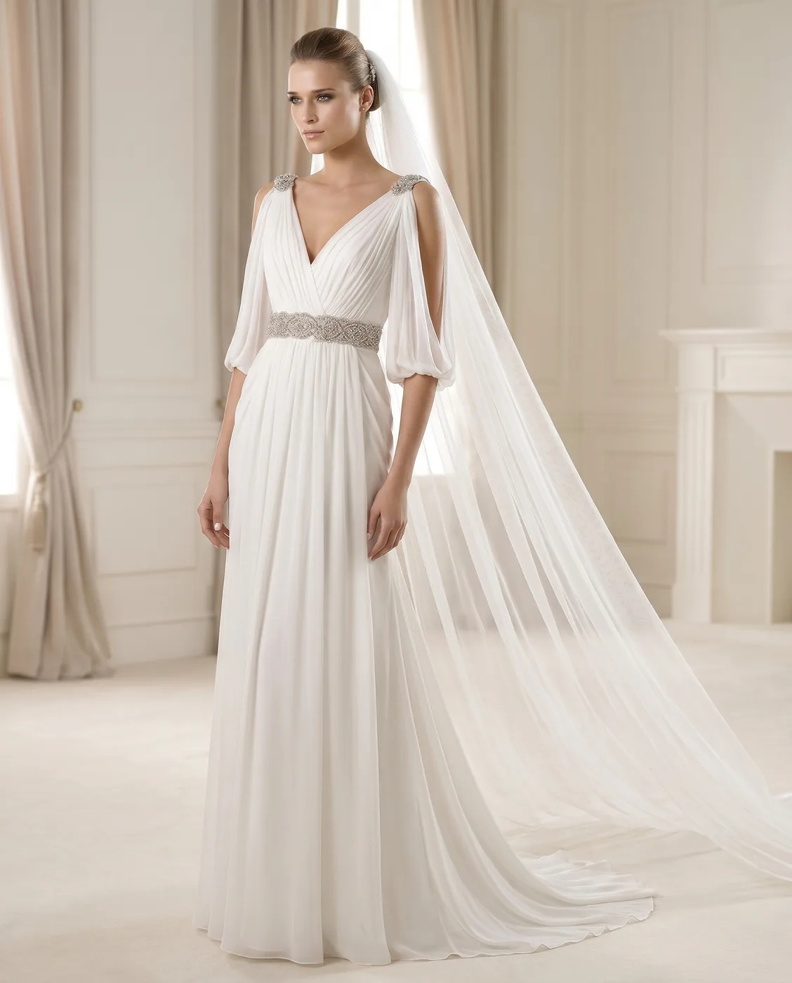 Grecian Chiffon Goddess Gown